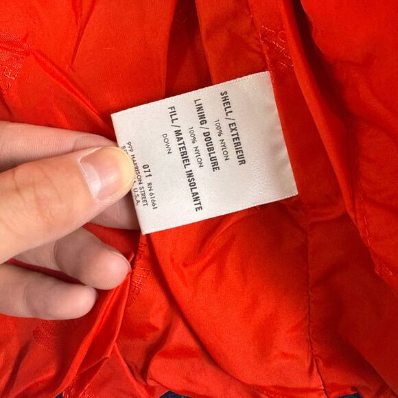 VTG 80s The North Face goose down gorpcore winter puffer bomber jacket wmns L - Picture 6 of 10